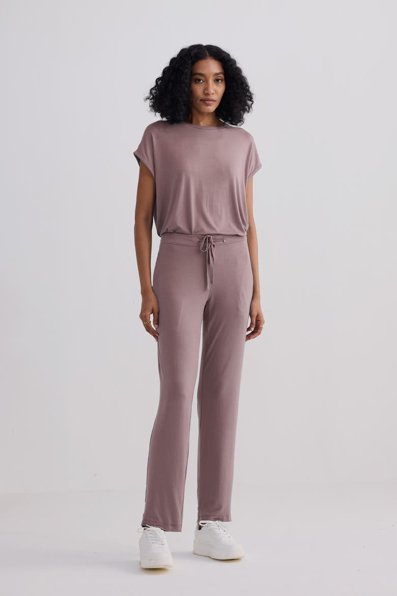 Relaxed Fit Tee Set, Alternate, color, Dusty Rose