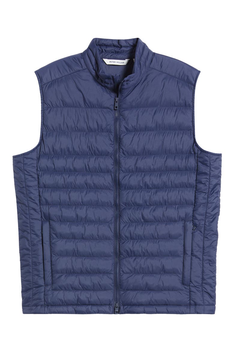 All Course Quilted Puffer Vest, Alternate, color, NAVY