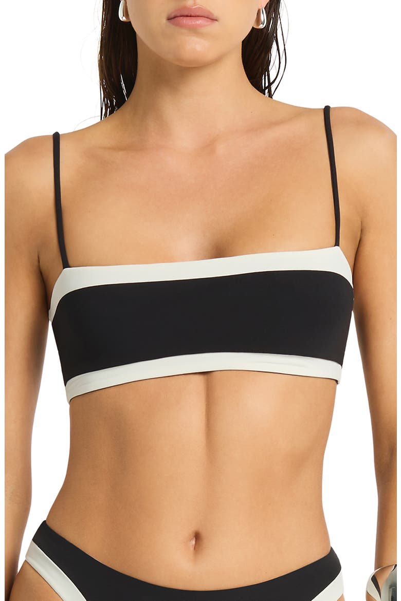 Fosca Reversible Crop Swim Top, Main, color, BLACK / COCONUT