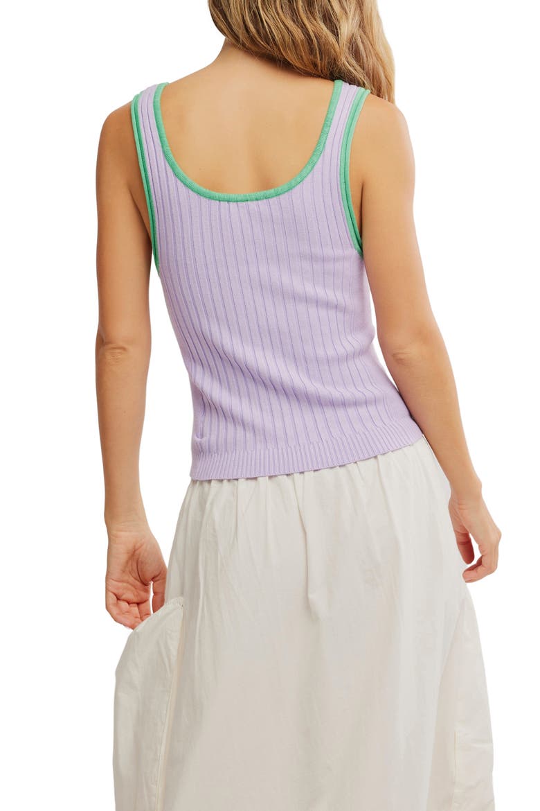ALL STAR SWEATER TANK, Alternate, color, LILAC LILY COMBO
