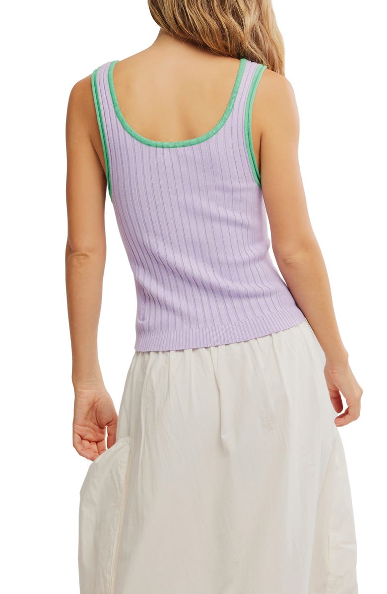 Free People ALL STAR SWEATER TANK, Alternate, color, Lilac Lily Combo