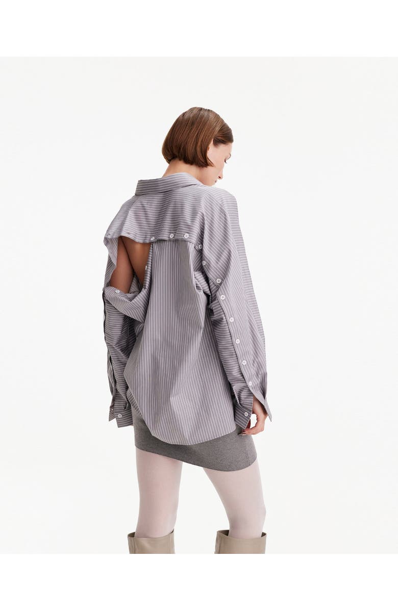 THEO The Label Echo Back Buttom Dolman Shirt, Alternate, color, 