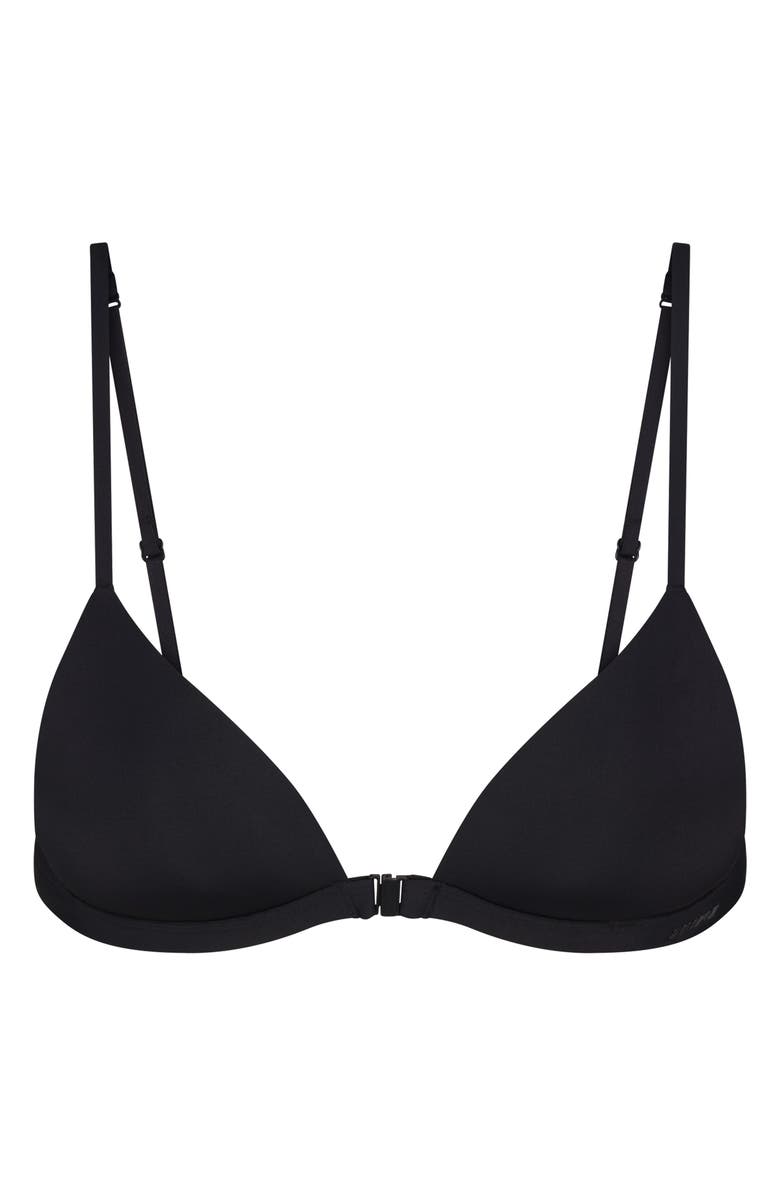 SKIMS Wireless Form Triangle Bra, Alternate, color, Onyx