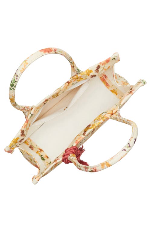 Vince Camuto Orla Canvas Tote In Panna Creme Floral