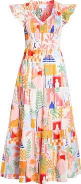 SUGARLIPS Vesper Sunfire Maxi Dress