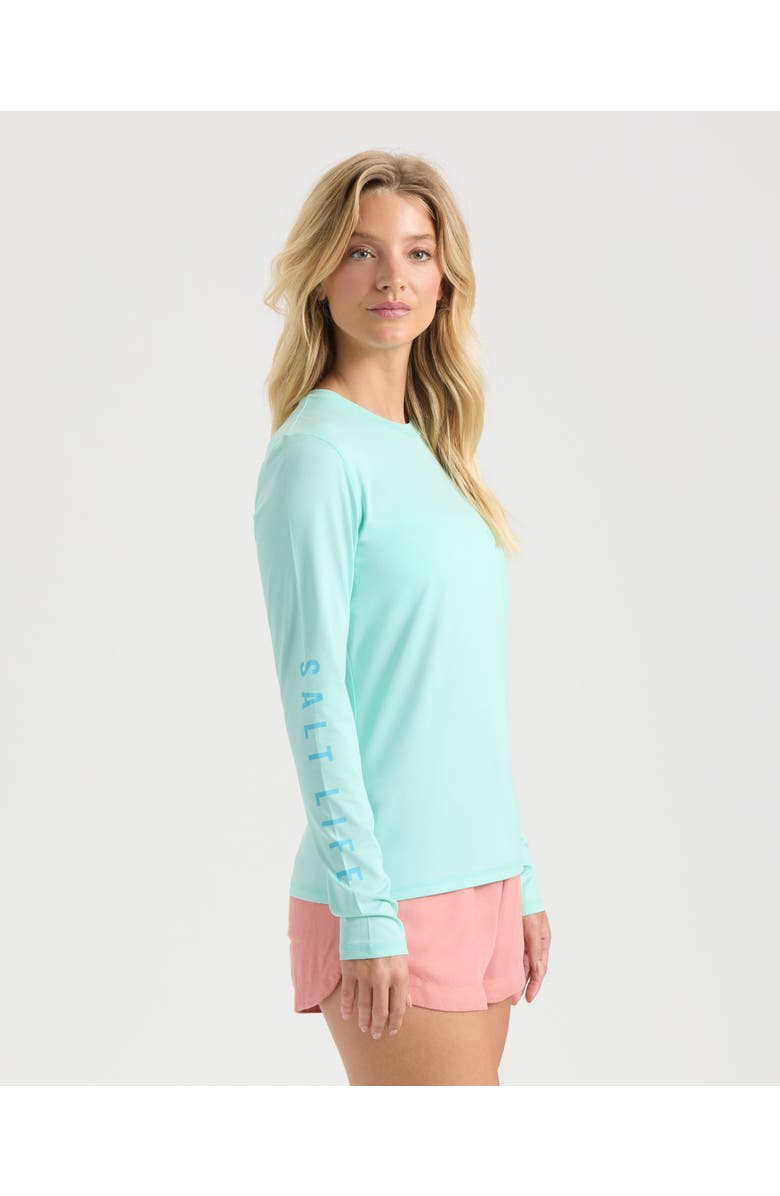 Salt Life Lavish Livin SLX Performance Long Sleeve Tee, Alternate, color, Light Aruba Heather