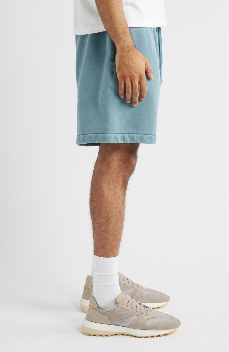 Fear of God Essentials Classic Fit Signature Logo Sweat Shorts, Alternate, color, Faded Coastal