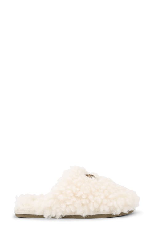 Kurt Geiger London Kensington Faux Shearling Slipper In Neutral