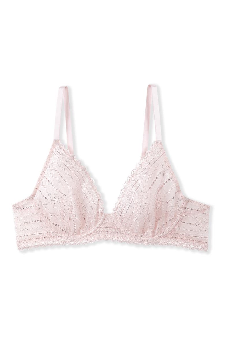 Panama Lace Underwire Bra, Alternate, color, PINK