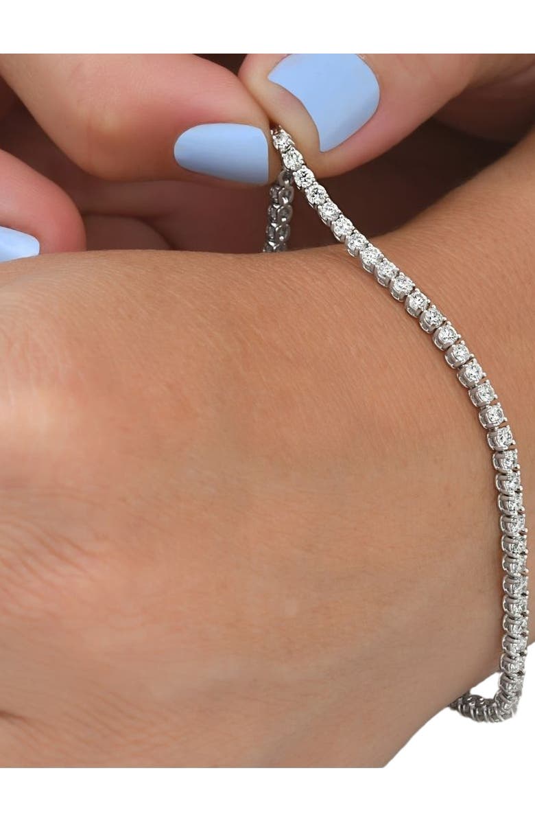 Bliss Diamond 4 Ct Diamond 7" Tennis Bracelet 18k Gold Lab Grown Eco Friendly, Alternate, color, 