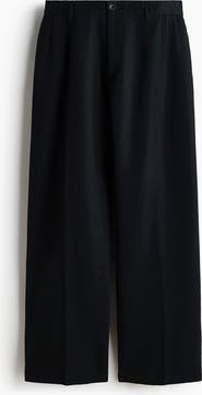 H&M Loose Fit Linen-blend Trousers