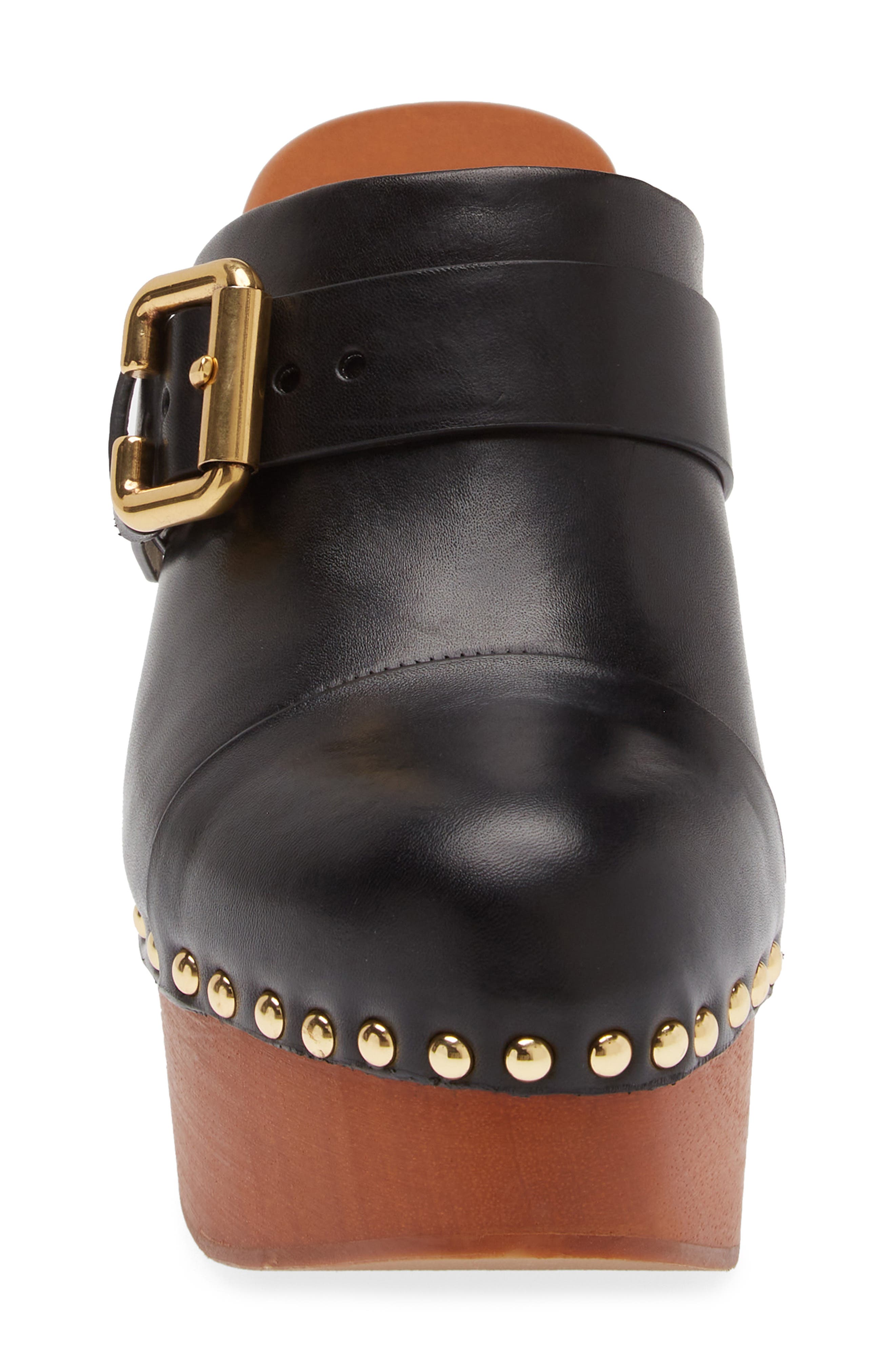 Chloé Jeanette Platform Clog, Alternate, color, 001 Black