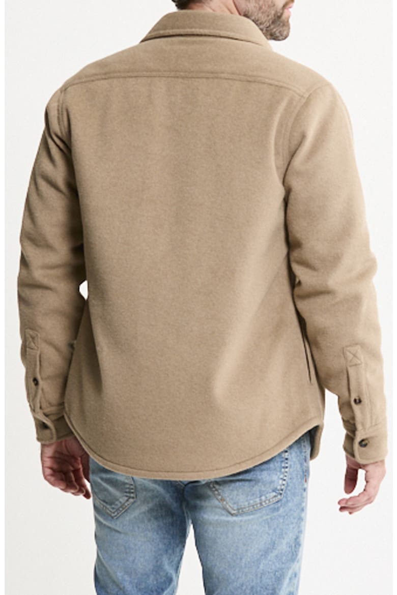 Luxe Soft Blend Quilt Lined Overshirt, Alternate, color, TAN