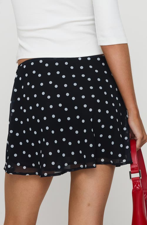 Princess Polly Dapple Bias Miniskirt In Black