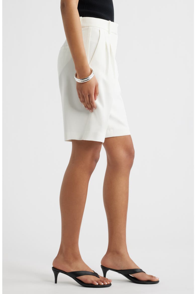 The Icon High Rise Bermuda Shorts, Alternate, color, IVORY