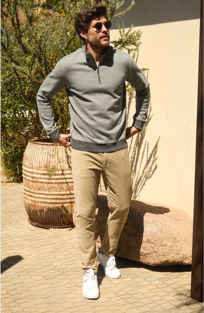 Surfside Supply Co. Bobby Fleece Quarter Zip, Alternate, color, Charcoal Heather