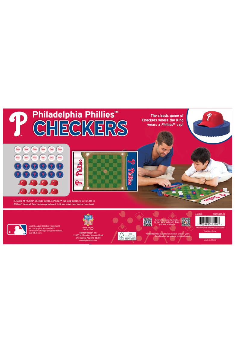 Philadelphia Phillies Checkers Game, Alternate, color, Multicolor
