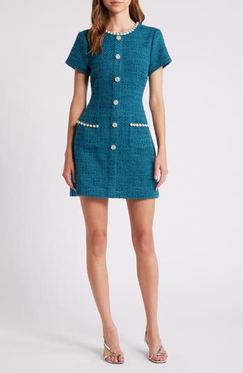 LIKELY Alani Imitation Pearl & Rhinestone Detail Tweed LIKELY Alani Imitation Pearl & Rhinestone Detail Tweed