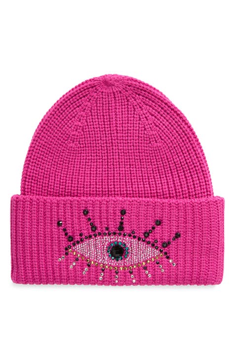 Embellished Evil Eye Beanie