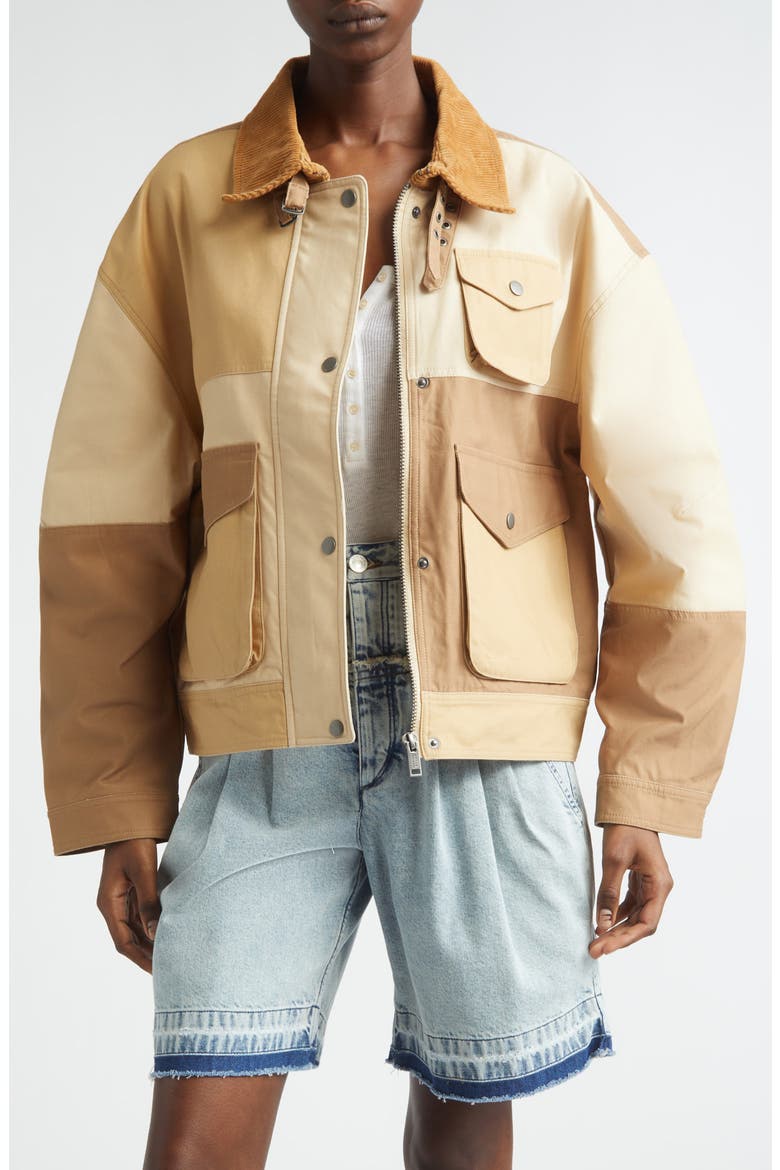 Risla Cotton Canvas Utility Jacket, Main, color, BEIGE