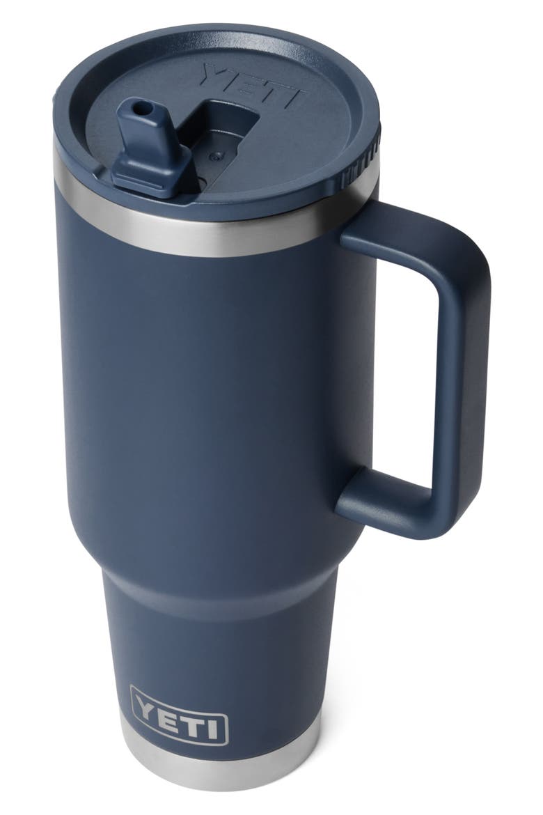 Rambler 40-Ounce Travel Straw Mug, Alternate, color, NAVY