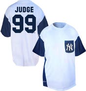 FANATICS Men's Profile Aaron Judge White/Navy New York Yankees Big & Tall Player Name & Number T-Shirt