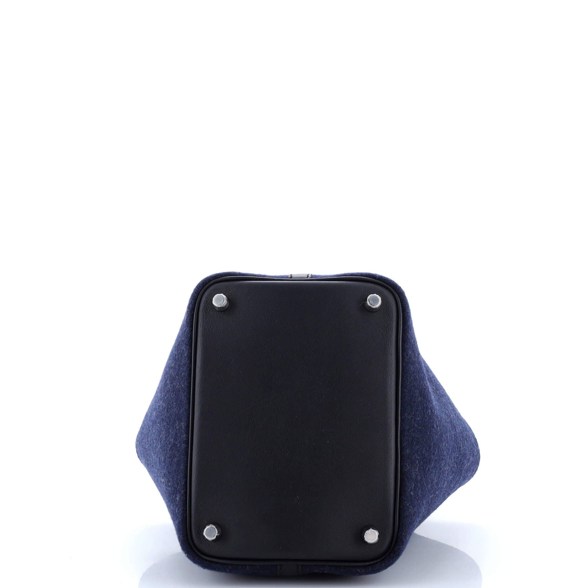 Pre-Owned Hermes Picotin Lock Bag Felt with Leather PM, Alternate, color, 