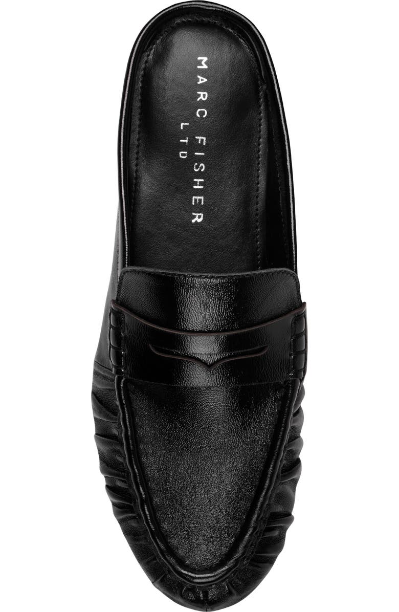 Marc Fisher LTD Jaynie Almond Toe Loafer Mule, Alternate, color, Black