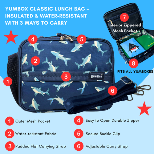 Yumbox Insulated Lunch Bag For Kids 3 Ways To Carry In Multi