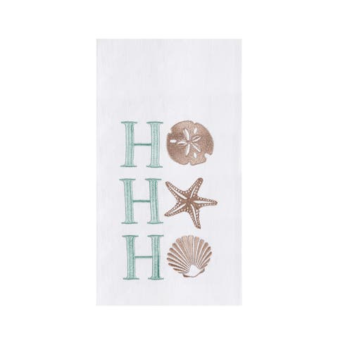 Ho Ho Ho Santa Laughs Holiday Christmas Towel