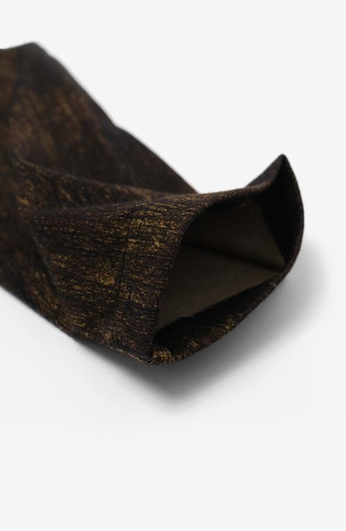 Students Halifax Camo Long Sleeve Cotton French Terry T-shirt In Brown