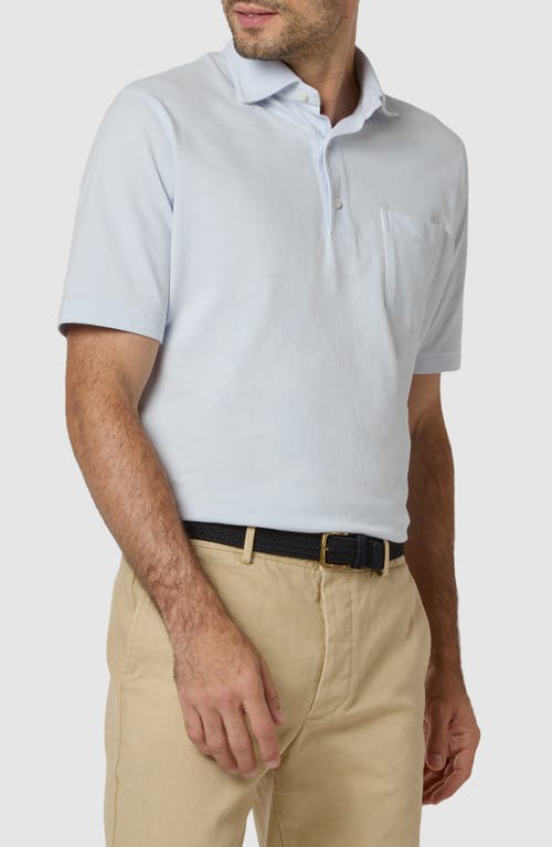 Sid Mashburn Pima Cotton Piqué Polo in Pale Blue Pique 