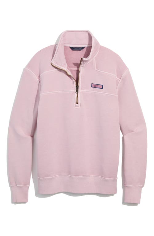 Vineyard Vines Shep Quarter Zip Pullover In Summer Mauve