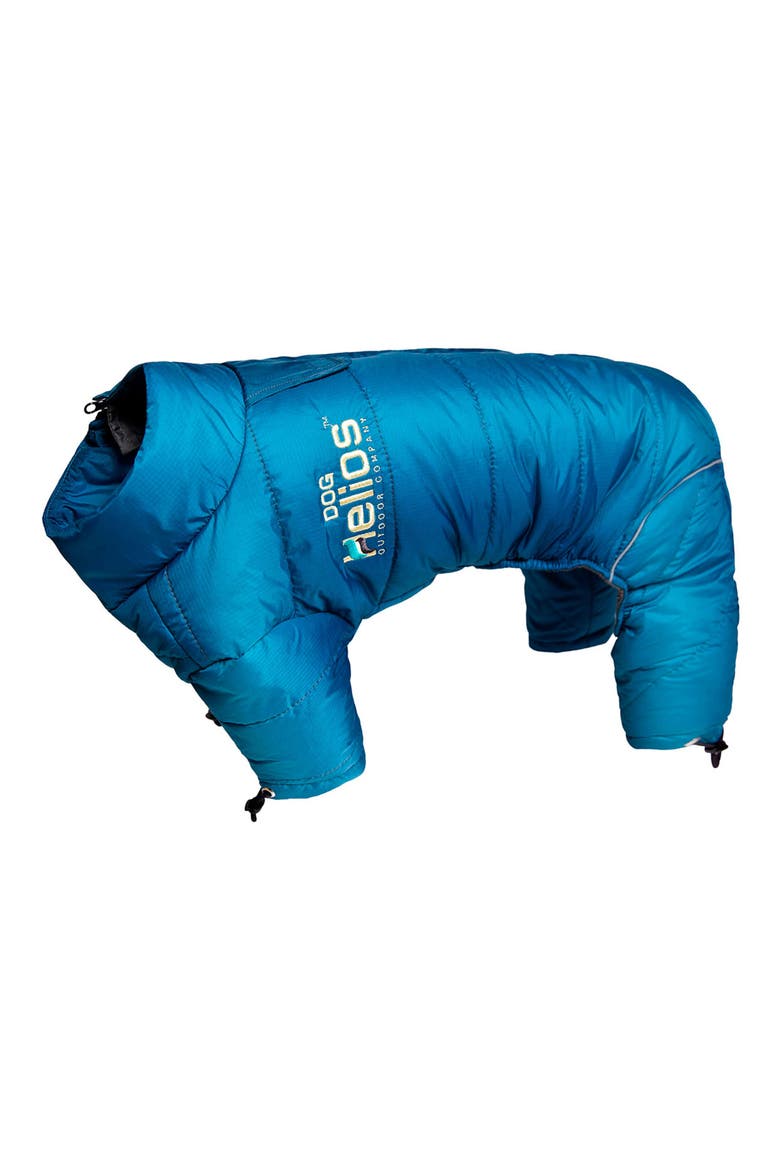Helios Thunder-crackle Full-Body Waded-Plush Adjustable and 3M Reflective Dog Jacket, Main, color, BLUE WAVE