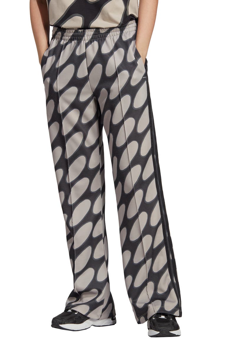 adidas x Marimekko Linssi Print Flare Knit Track Pants, Main, color, 