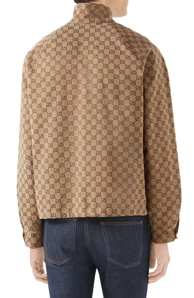 Gucci GG Canvas Bomber Jacket, Alternate, color,