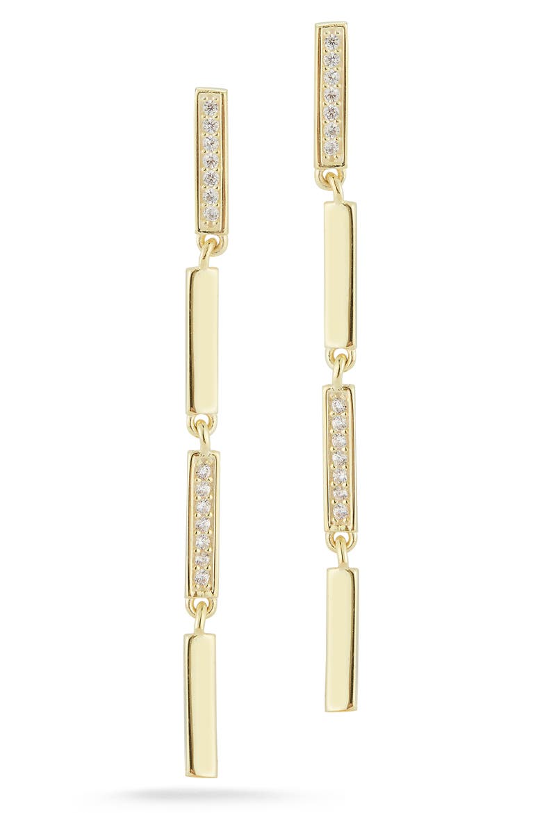 Rectangular Link Drop Earrings, Main, color, GOLD