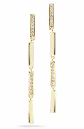 CHLOE AND MADISON Rectangular Link Drop Earrings