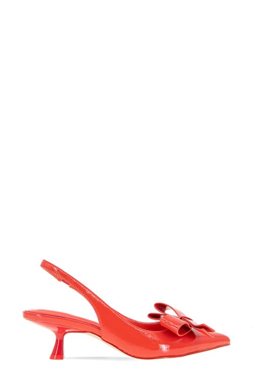 Bcbgeneration Kasti Pointed Toe Slingback Pump In Red