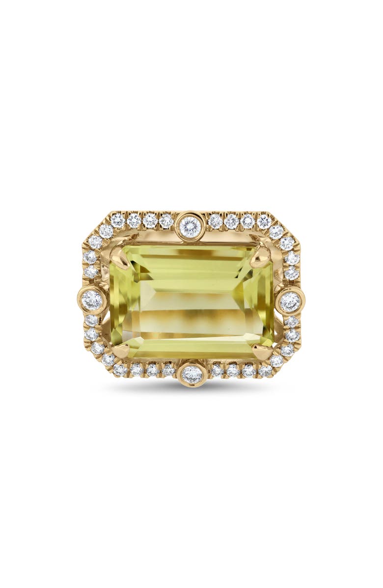 Bony Levy 18K Gold Iris Lemon Quartz & Diamond Statement Ring, Alternate, color, 18K Yellow Gold
