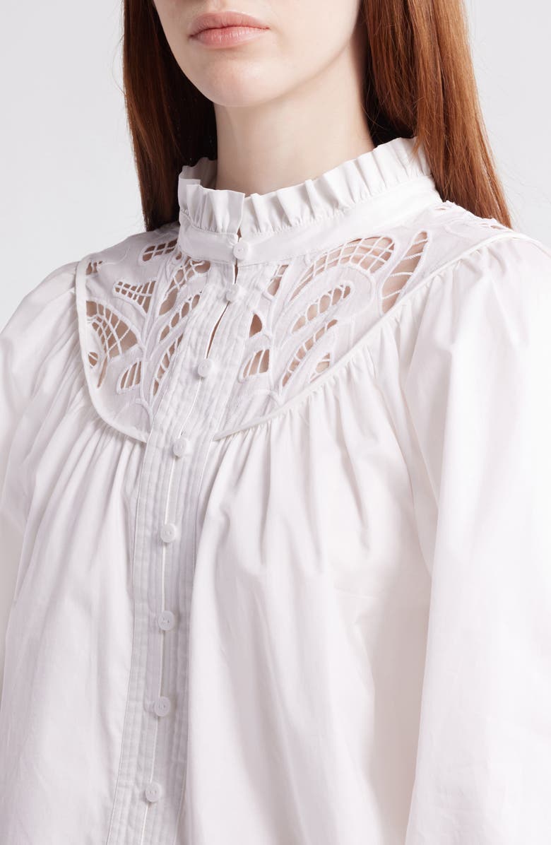 Elie Tahari The Rylan Lace Shirt, Alternate, color, 