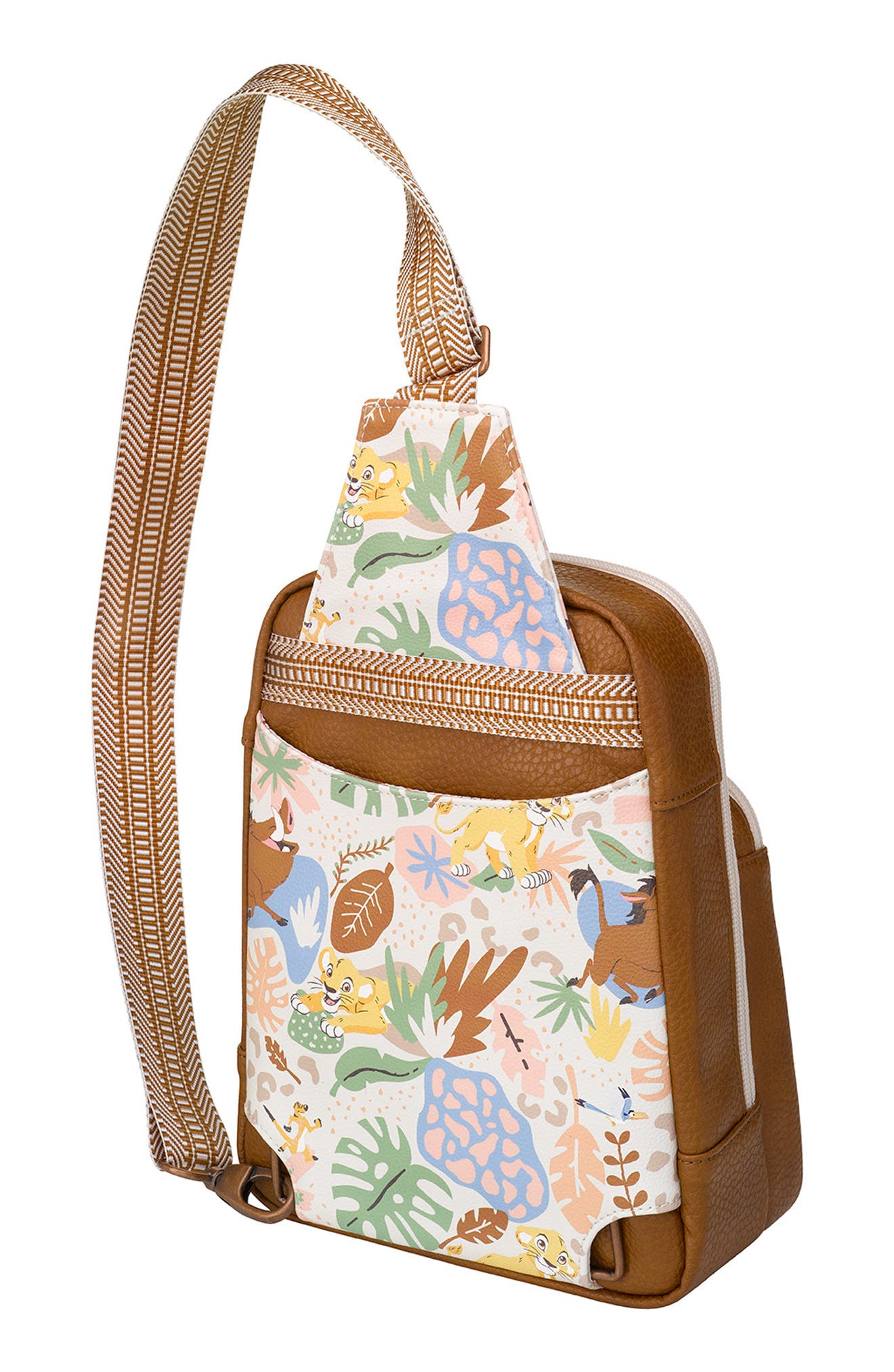 Petunia Pickle Bottom x Disney Hakuna Matata Crisscross Sling Bag, Alternate, color, 