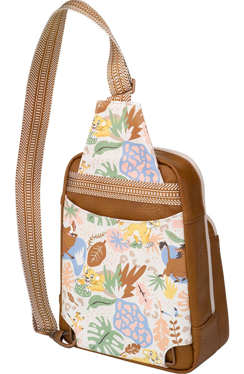 Petunia Pickle Bottom x Disney Hakuna Matata Crisscross Sling Bag, Alternate, color,