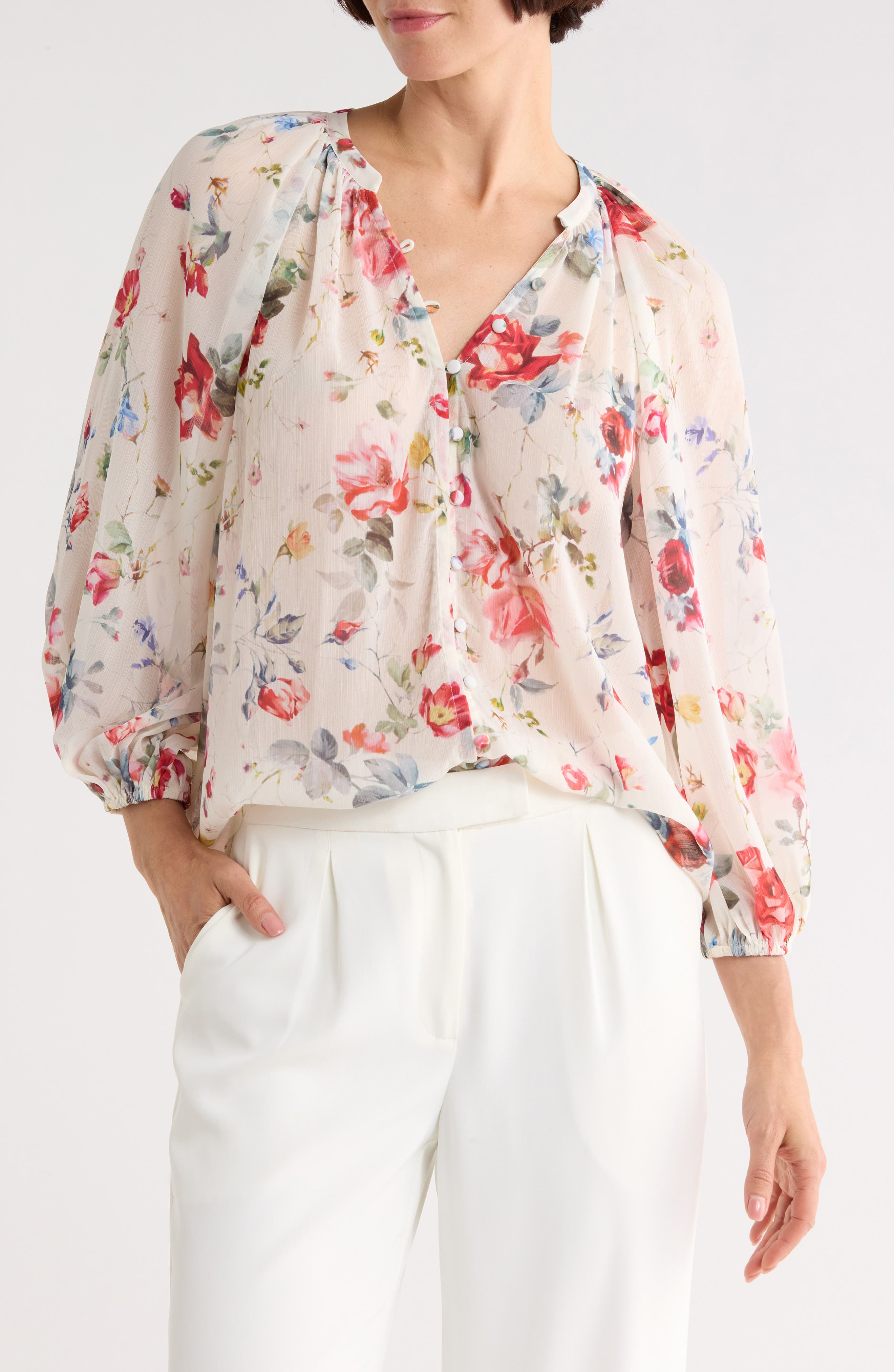 L'AGENCE Teagan Dolman Sleeve Top