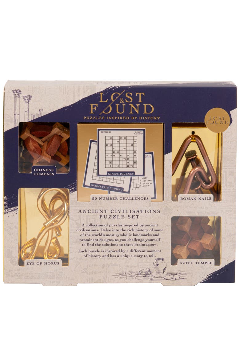 Ancient Civilizations Five, Puzzle Set, 3D Handheld Brainteaser, Main, color, Multicolored