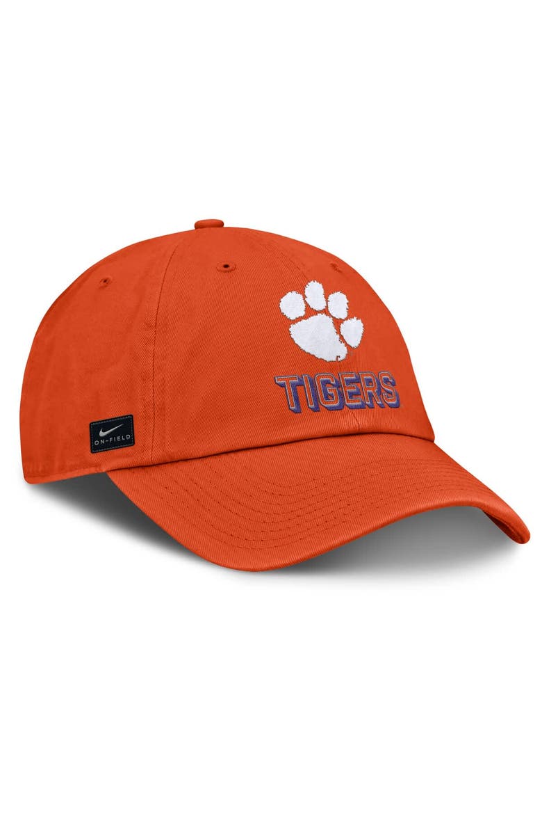 Men's Nike Orange Clemson Tigers 2025 On-Field Club Adjustable Hat, Alternate, color, Orange
