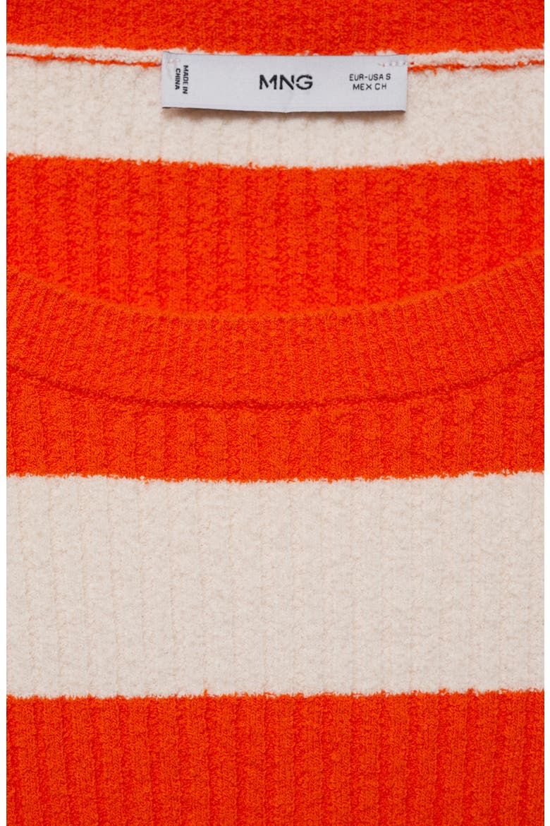 Gabriela Stripe Elbow Sleeve Sweater, Alternate, color, ORANGE