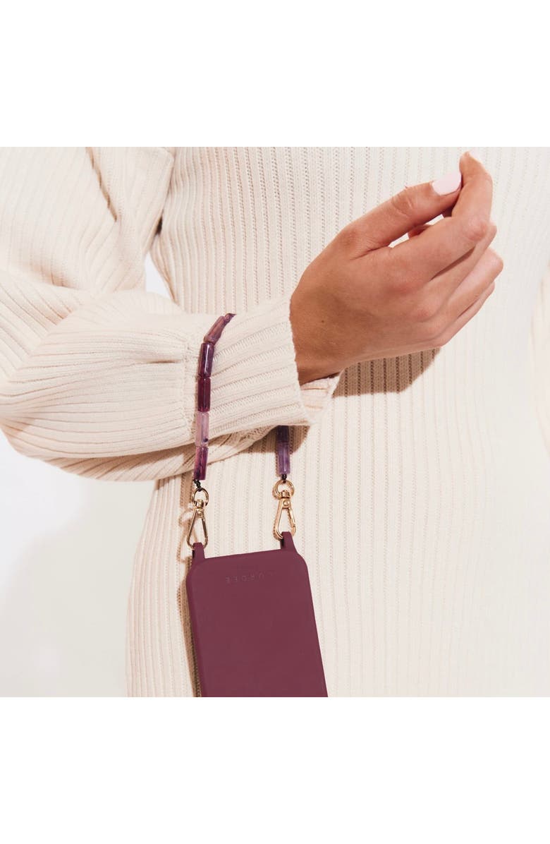 Cordée Cases Julia Phone Wristlet, Alternate, color, Burgundy