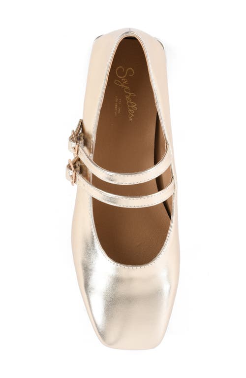 Shop Seychelles Frannie Mary Jane Pump In Light Gold