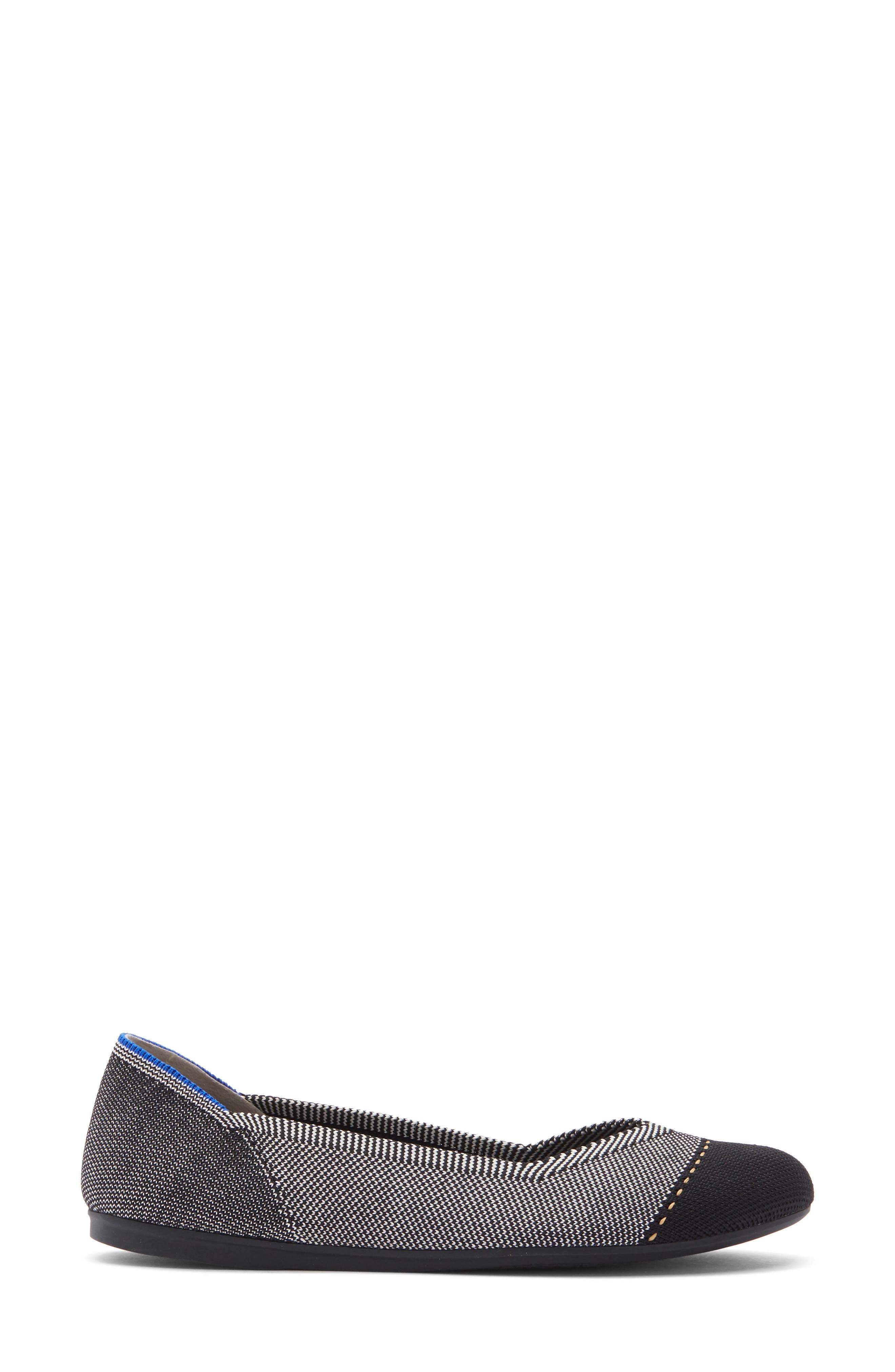 The Round Toe Flat, Alternate, color, GREY MIST CAPTOE